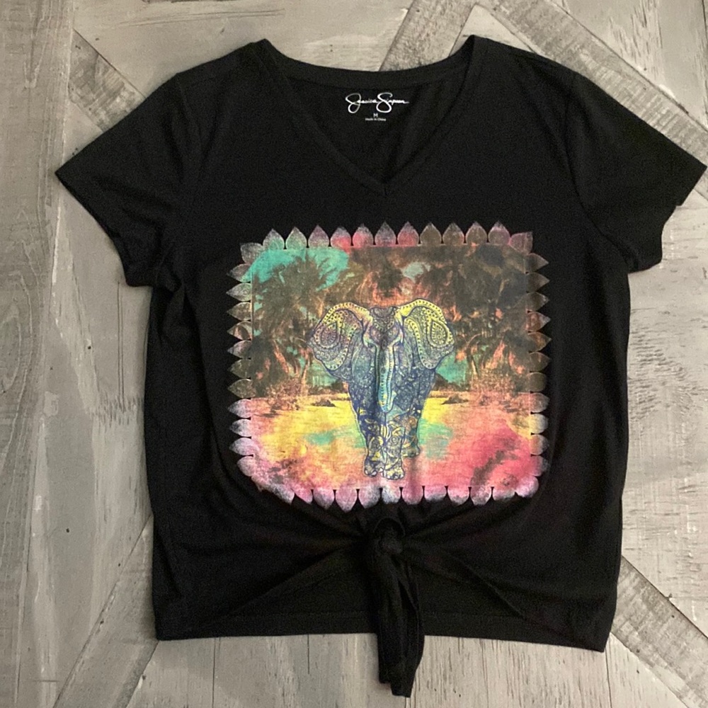 Jessica Simpson Shirt w/Front Tie-Medium
